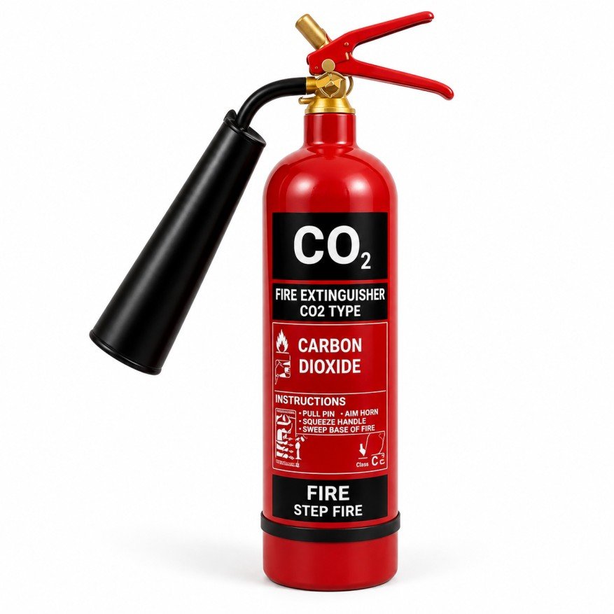 CO₂ Type Fire Extinguisher for Petrol Pumps and Fuel Stations