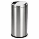S.S. 304 Stainless Steel Dustbin 12 x 28 Inch for Petrol Pumps
