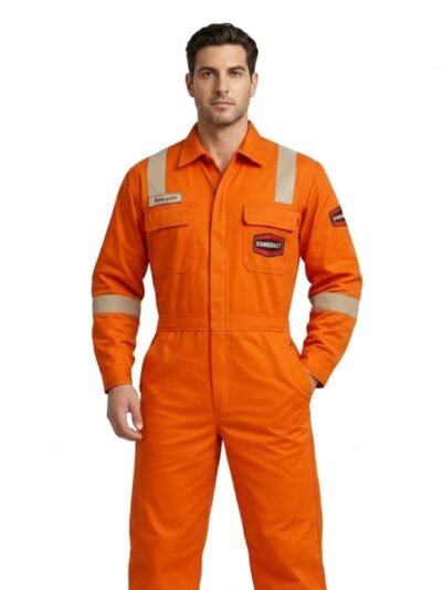 IOCL/HPCL orange coverall suit